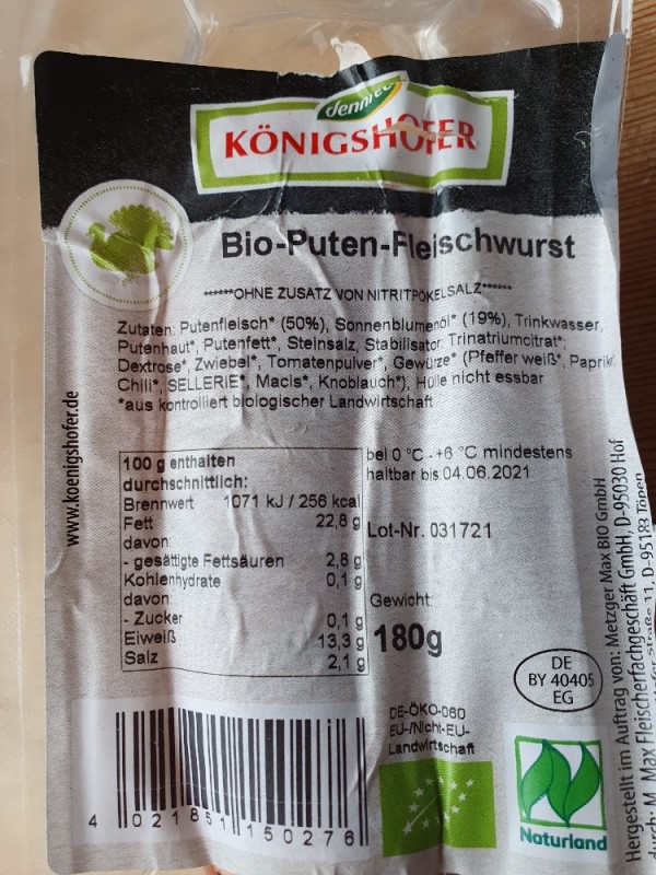 Bio-Puten-Fleischwurst von Blanka | Hochgeladen von: Blanka