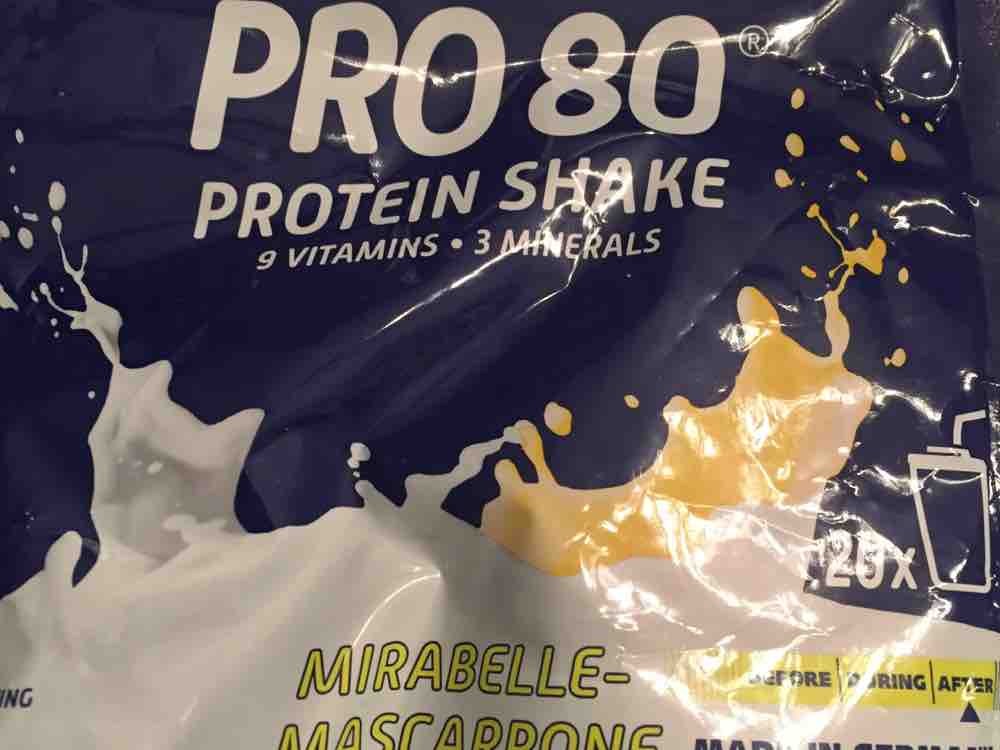 Inkospor Active Pro80 Protein Shake Mirabelle-Mascarpone, Wasser | Hochgeladen von: mickeywiese