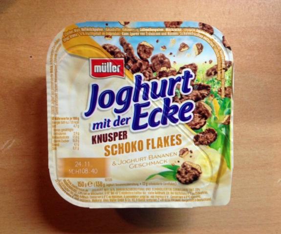 Fotos und Bilder von Joghurt, Joghurt mit der Ecke, Schoko Flakes ...