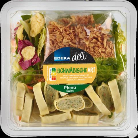 Salat mit Knöpfle, Maultaschen und Joghurtdressing, 350g, Rostzw | Hochgeladen von: Enomis62