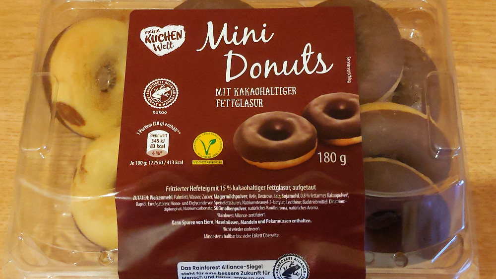 Mini Donuts, Mit Kakaohaltiger Fettglasur von Kylar195 | Hochgeladen von: Kylar195