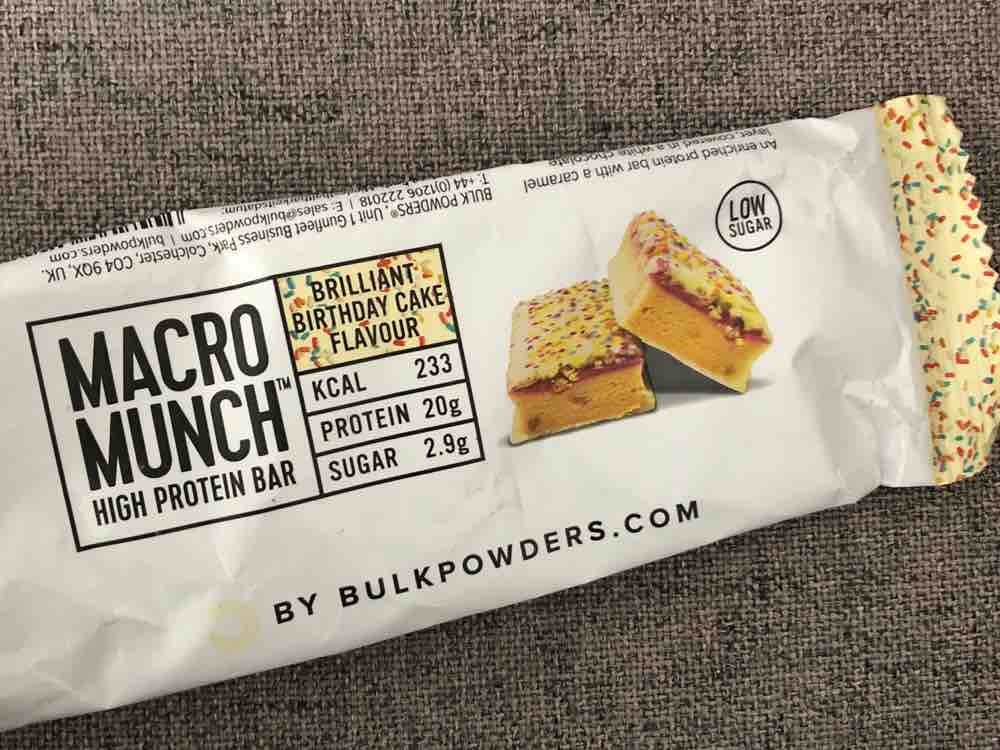 Macro Munch Protein Bar, Brilliant Birthday Cake Flavour von ani | Hochgeladen von: anikro86