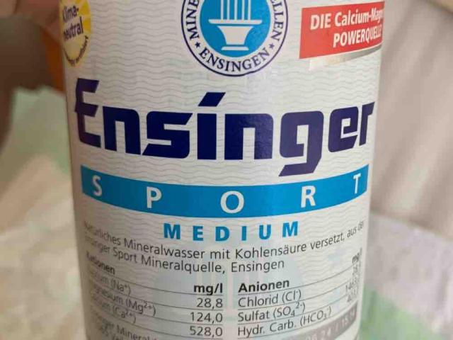 Ensinger Sport Medium, natürliches Mineralwasser von Kristina21 | Hochgeladen von: Kristina21