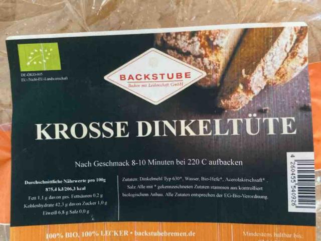 Krosse Dinkeltüte, 80g / Brötchen von nada4 | Hochgeladen von: nada4