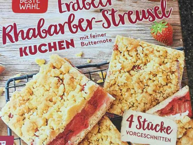 Erdbeer-Rhabarber-Streusel Kuchen von AngieHH26 | Hochgeladen von: AngieHH26