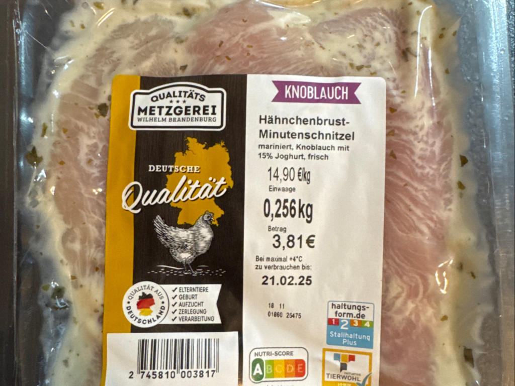 Hähnchenbrust-Minutenschnitzel, mariniert Knoblauch mit 15% Jogh | Hochgeladen von: MichaDortmund