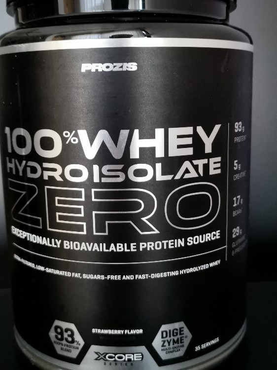 100% Whey Hydroisolat zero strawberry flover, Wasser or Milch vo | Hochgeladen von: Tobias1988