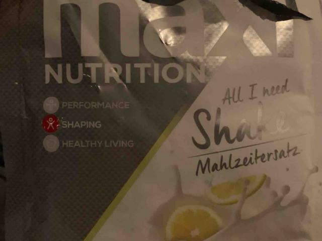 Maxi Nutrition  All I need shake, Zitrone-Joghurt-Geschmack by j | Uploaded by: juliasch6