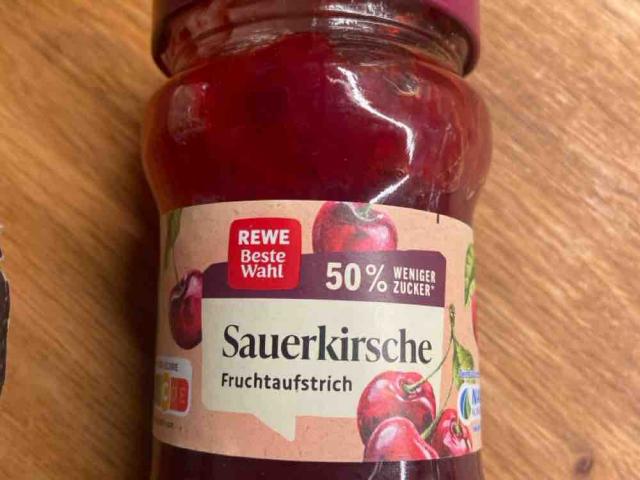 Rewe Sauerkirsche Fruchtaufstrich, 50% von Aspiregt | Hochgeladen von: Aspiregt