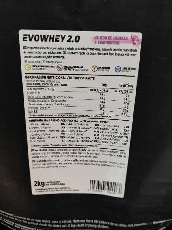 HSN EvoWhey 2.0 Himbeer Vanilleeis von eld | Hochgeladen von: eld