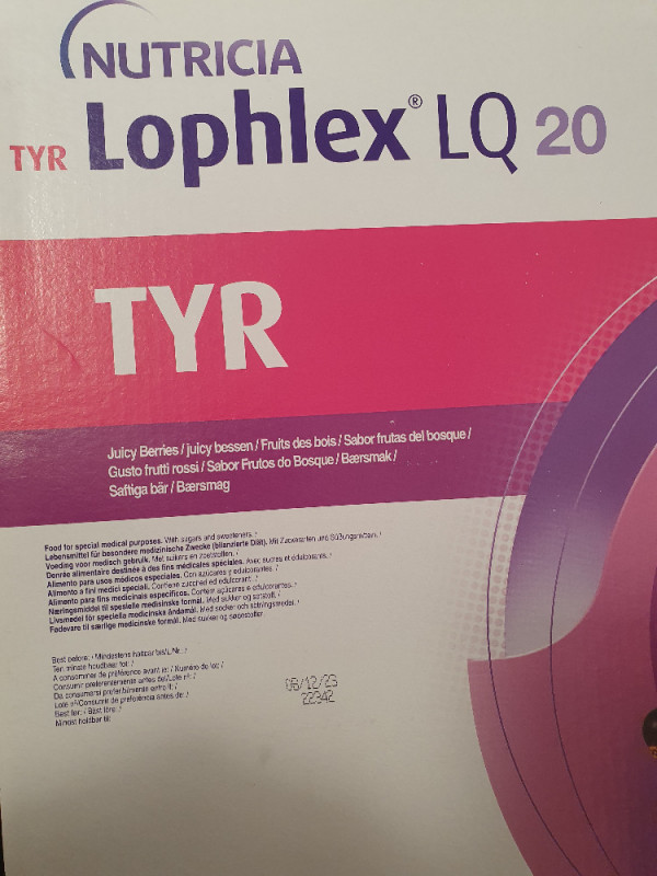 Lophlex LQ 20, Ersatzeiweiß Alkaptonurie von Schwack | Hochgeladen von: Schwack