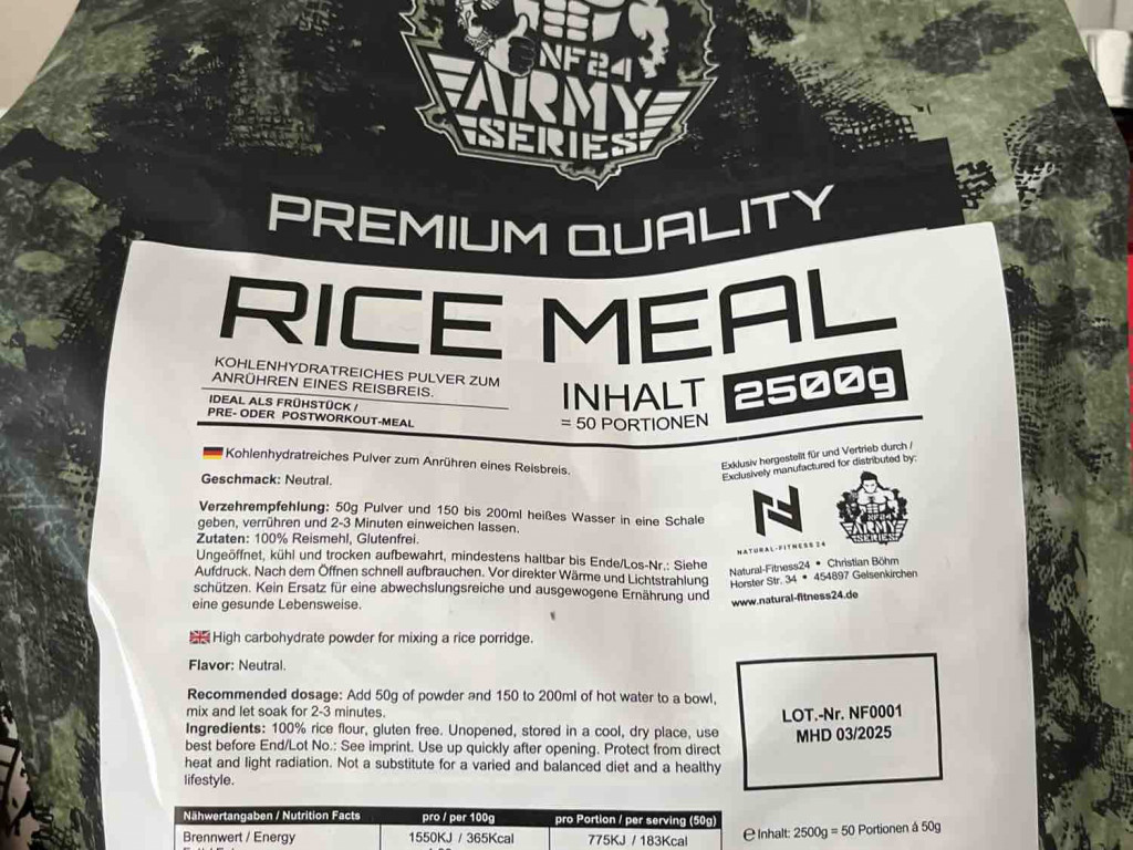 NF24 Rice  Meal von jarmoo | Hochgeladen von: jarmoo