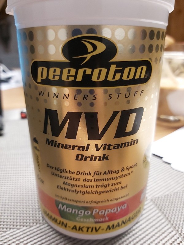 MVD Mango-Papaya, Angaben pro Messbecher 4,5g von Pitseal | Hochgeladen von: Pitseal