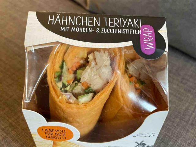 Wrap Hähnchen Teriyaki , mit Möhren- und Zucchinistiften von Lar | Hochgeladen von: Larni