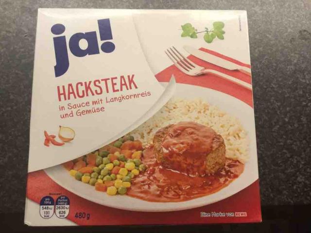 Hacksteak, in Sauce mit Langkornreis und Gemüse von Rolf116 | Hochgeladen von: Rolf116