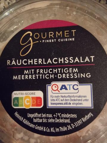 Räucherlachssalat, mit fruchtigem Meerrettich - Dressing von Knö | Hochgeladen von: Knödelfrau