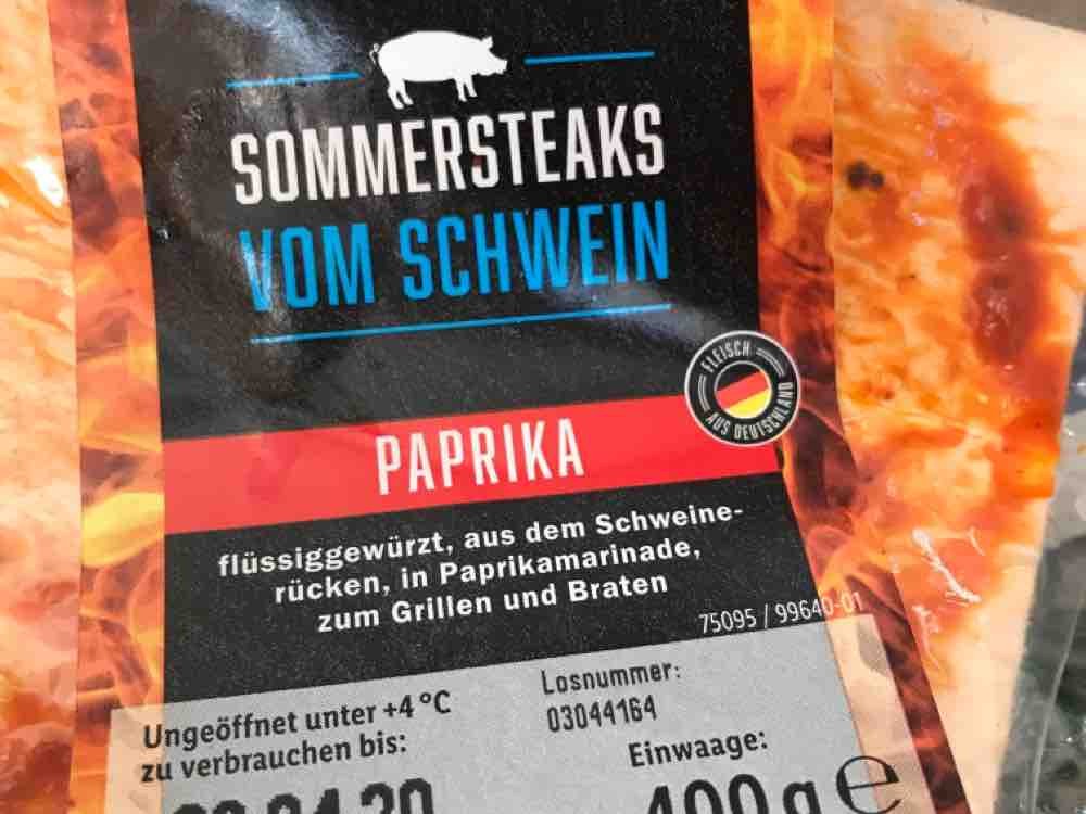 Schweine Sommersteak, Paprika  von Hias | Hochgeladen von: Hias