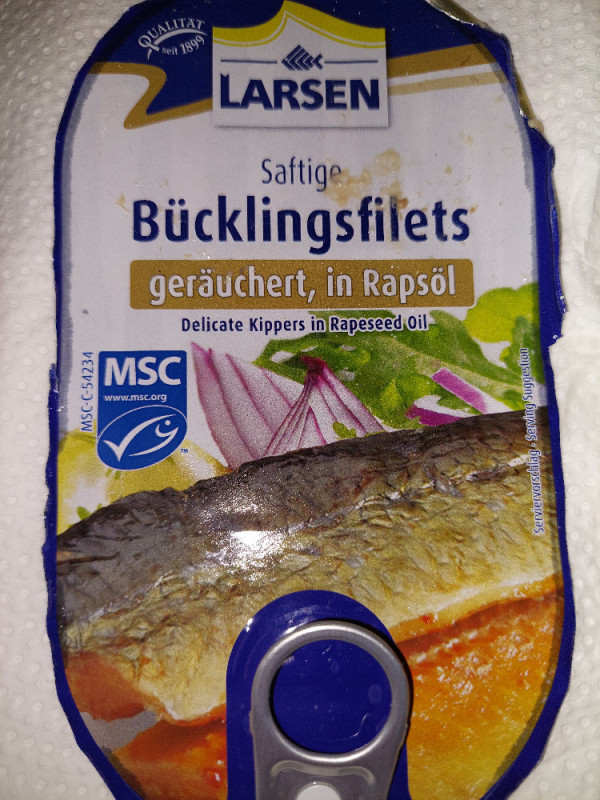 Larsen Bücklingsfilet, in eigenem Saft und Rapsöl von Kruemelmon | Hochgeladen von: Kruemelmonster99