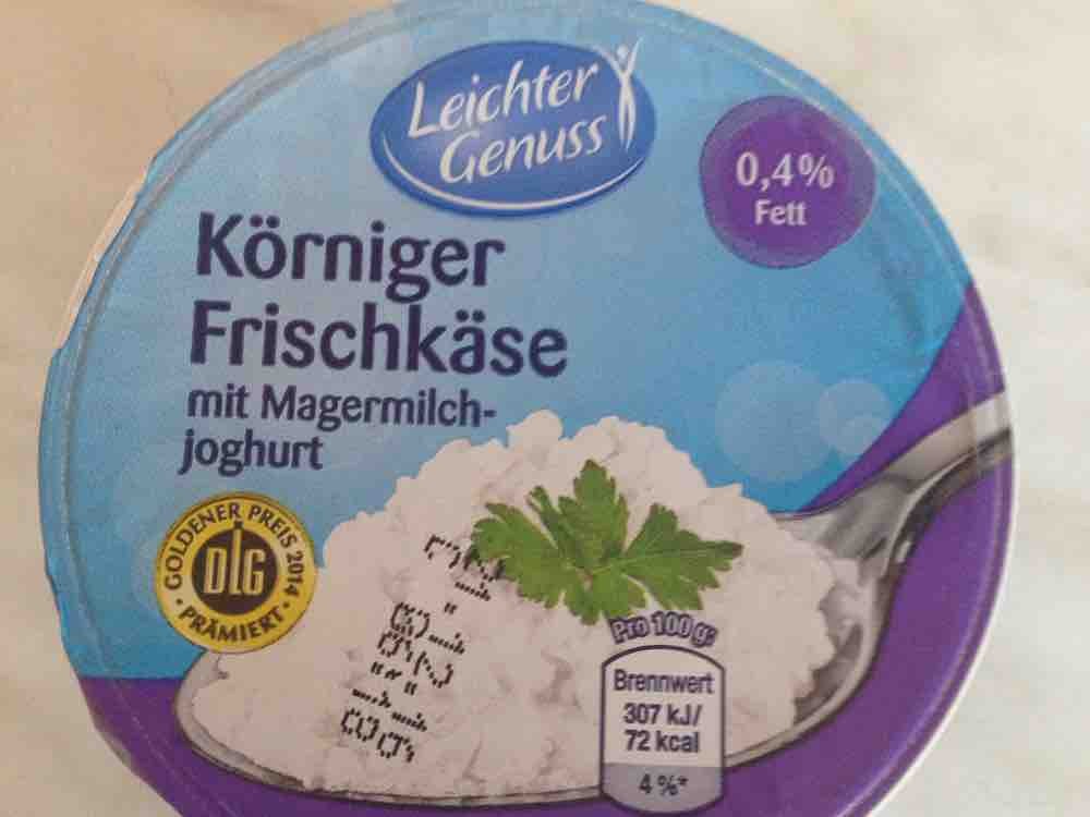 Leichter Genuss, Körniger Frischkäse, 0,4% fett mit magermilchjoghurt ...