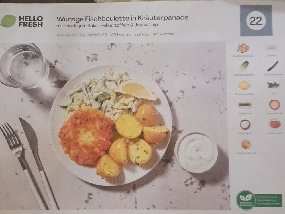 Würzige Fischboulette in Kräuterpanade, Hello Fresh von Jan2701 | Hochgeladen von: Jan2701