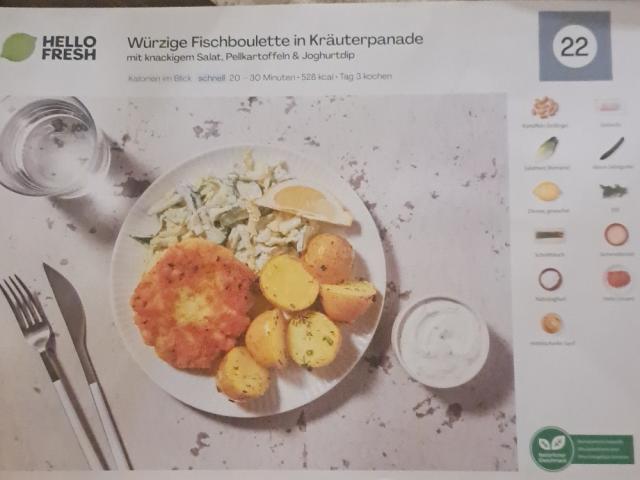 Würzige Fischboulette in Kräuterpanade, Hello Fresh von Jan2701 | Hochgeladen von: Jan2701