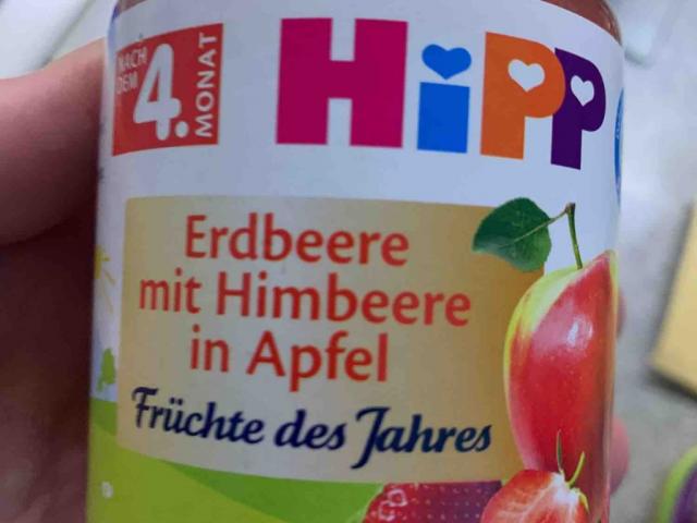 Erdbeerbrei mit Himbeere in Apfel , Äpfel, Erdbeeren, Bananen, H | Hochgeladen von: Greg2020