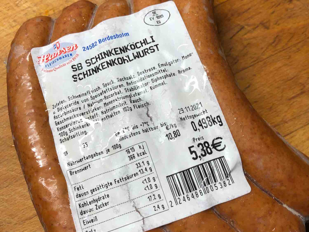 Schinkenköchli, Schinkenkohlwurst von Poschi0815 | Hochgeladen von: Poschi0815