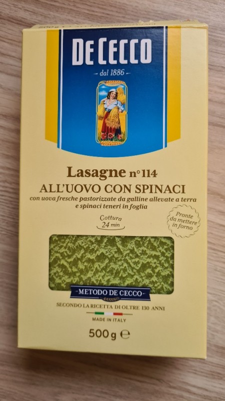 Lasagneplatten n114 Alluovo con spinaci, Mit Spinat von stamati | Hochgeladen von: stamatiatopali534