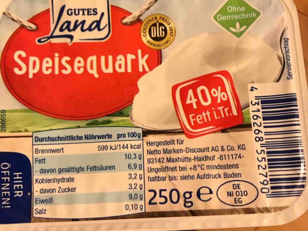 Speisequark , 40% Fett von internetobermacker | Hochgeladen von: internetobermacker