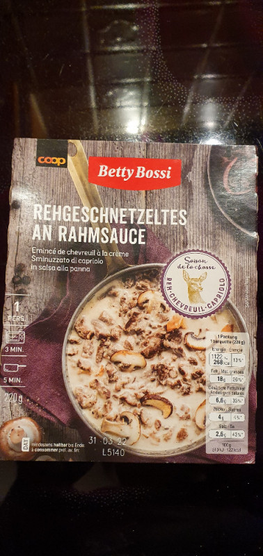 Rehgeschnetzeltes an Rahmsauce von Schnapi | Hochgeladen von: Schnapi