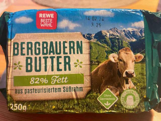 Bergbauern Butter, 82% Fett, aus pasteurisiertem Süßrahm von sit | Hochgeladen von: sit110011