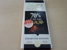 Lindt Schokolade, Excellence 70% Cacao Edelbitter Intensiv | Hochgeladen von: sisyphsf