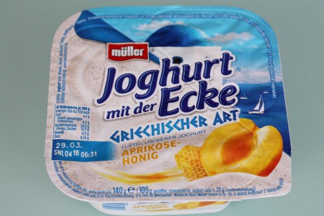 Joghurt mit der Ecke, Griechischer Art - Aprikose-Honig | Hochgeladen von: Notenschlüssel