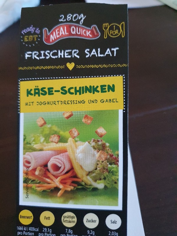 Salatmischung Meal Quick, Käse-Schinken m. Joghurtdressing  von  | Hochgeladen von: karina1982