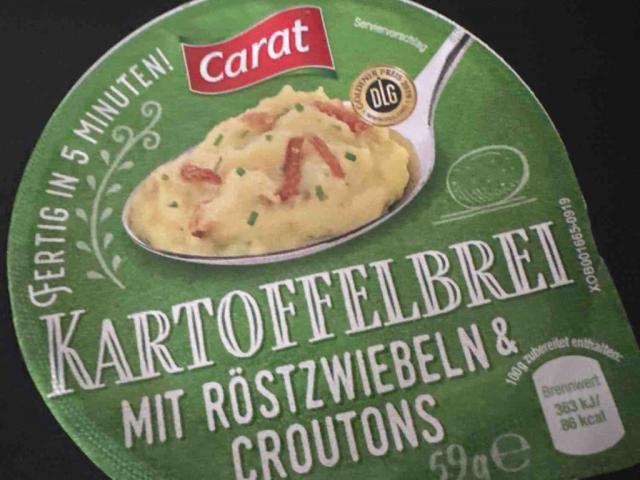 Kartoffelbrei mit Röstzwiebeln & Croutons by Dinow | Uploaded by: Dinow