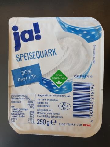 Ja! Speisequark 20% Fett i. Tr. von annialea15 | Hochgeladen von: annialea15