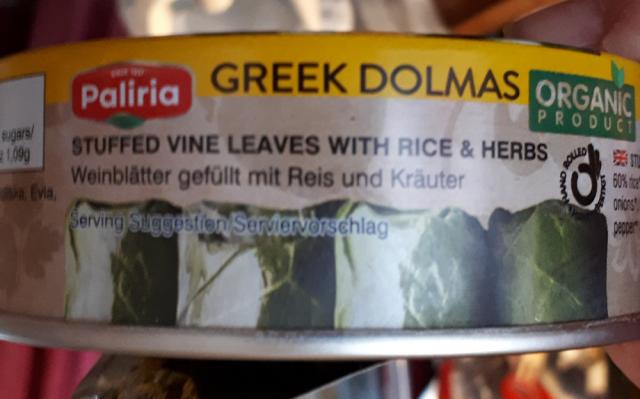 Greek Dolmas, gefüllte Weinblätter, 200g, Weinblätter, Reis, Krä | Hochgeladen von: Enomis62