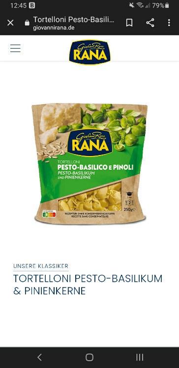 RANA Tortellini Pesto-Basilikum Pinienkerne von reianya2 | Hochgeladen von: reianya2