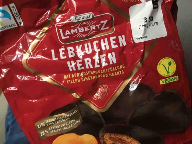 Lebkuchen Herzen, zartbitter mit 31% Aprikosenfüllung von chipmo | Hochgeladen von: chipmonk