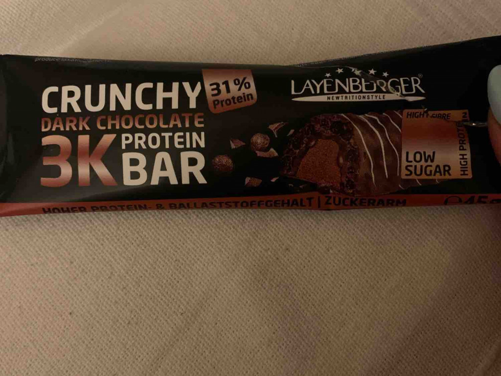 Crunchy Dark Chocolate 3K Protein Bar, 31% Protein von Julia7798 | Hochgeladen von: Julia7798