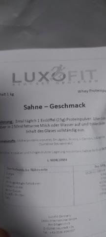 Luxofit Whey Proteinpulver von bina79 | Hochgeladen von: bina79