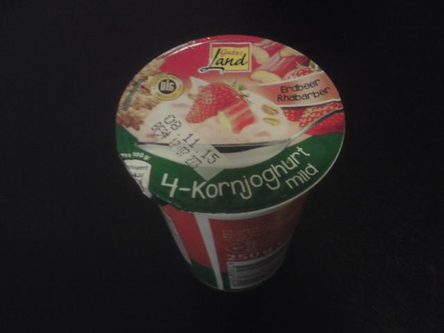 Joghurt, Erdbeer-Rhabarber, 4-Kornjoghurt mild | Hochgeladen von: Eva Schokolade