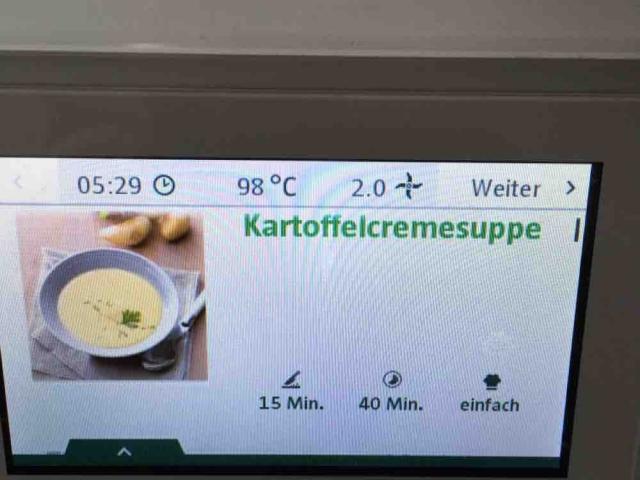 Kartoffelcremesuppe, Pro Portion von Kirchturm | Hochgeladen von: Kirchturm