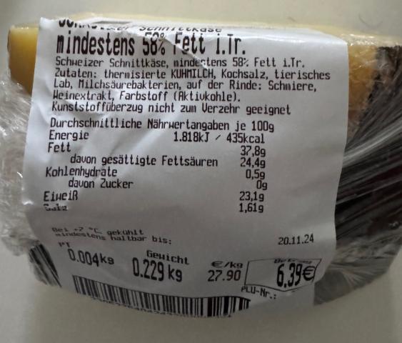 Potz Blitz Schweizer Schnittkäse mindestens 58% Fett i.Tr., herz | Hochgeladen von: Empunktr