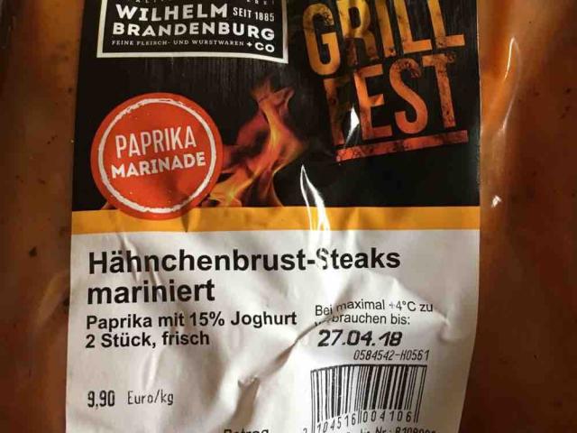 Hähnchenbrust-Steaks mariniert, mit 15% Joghurt von isabellebrin | Hochgeladen von: isabellebrinker849