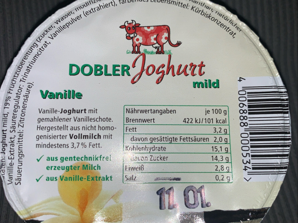 Joghurt mild Vanille, Milch mit 3,7% Fett von mattonline | Hochgeladen von: mattonline