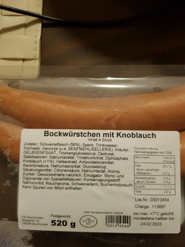 Bockwurst mit Knoblauch von walker59 | Hochgeladen von: walker59