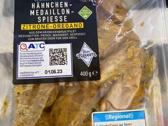 Original Bayerische Hähnchen-Medaillon-Spiesse, Zitrone-Oregano  | Hochgeladen von: michaTho