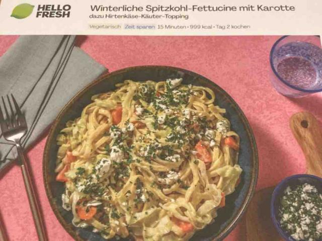 Winterliche Spitzkohl-Fettucine mit Karotte von mabartje | Hochgeladen von: mabartje