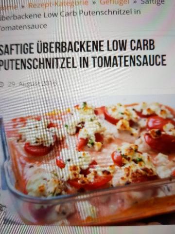 Saftige überbackene Low Carb Putenschnitzel in Tomatensauce von  | Hochgeladen von: Dutsche